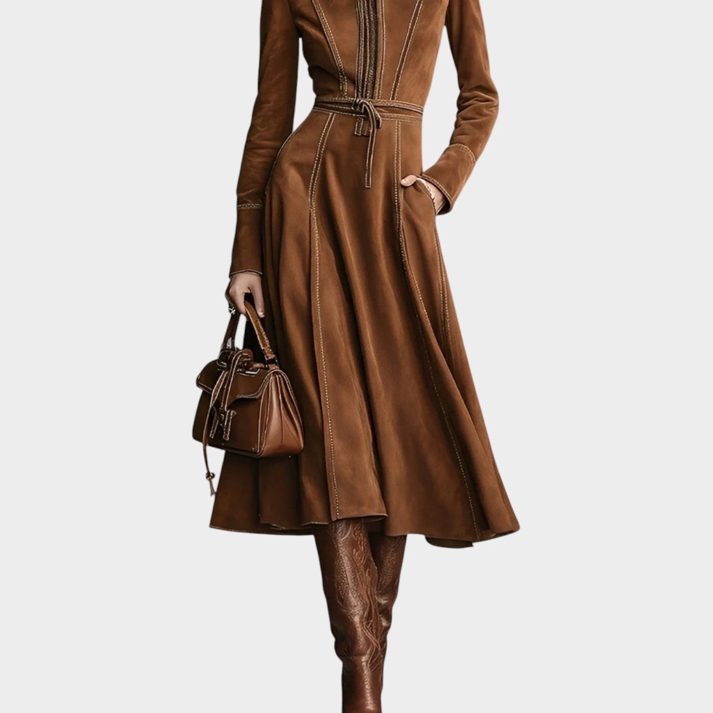 Tailored Midi Statement Dress