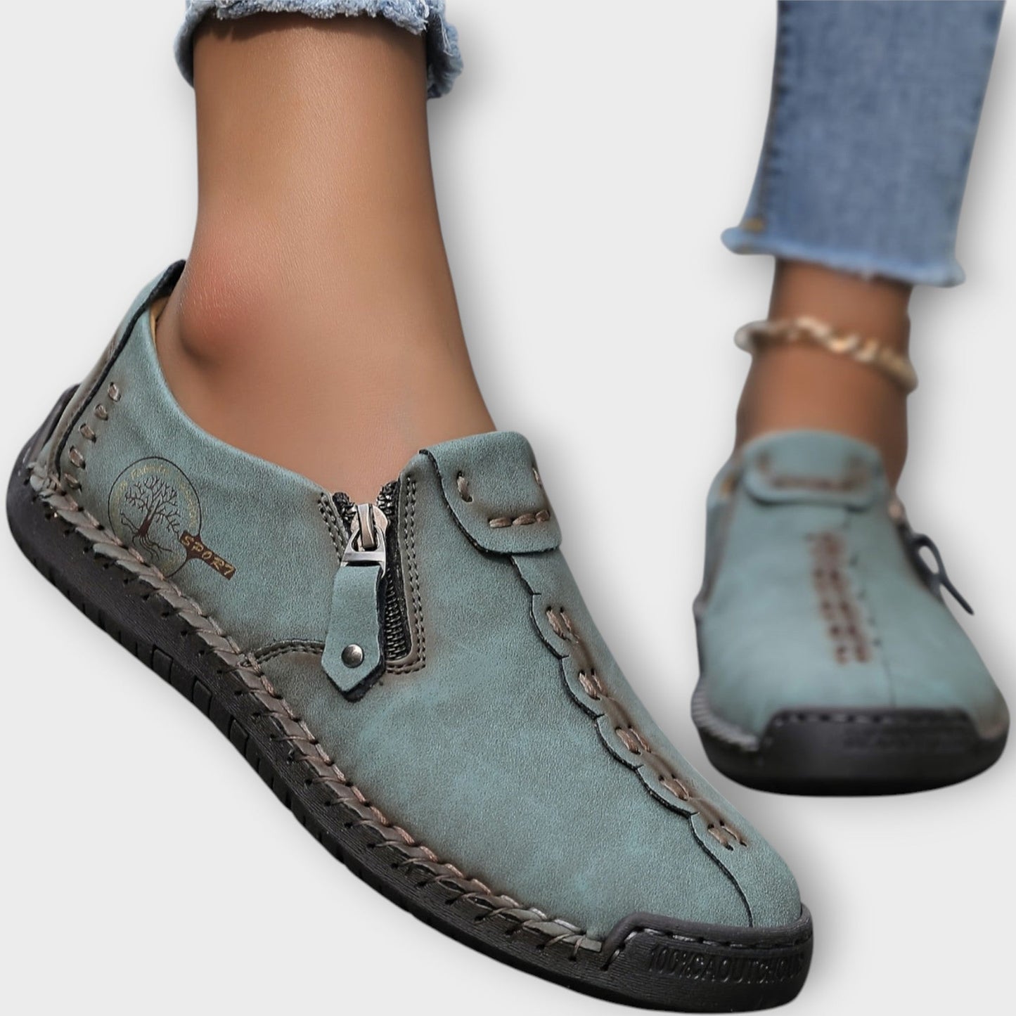 Soft Leather Slip-On Loafers
