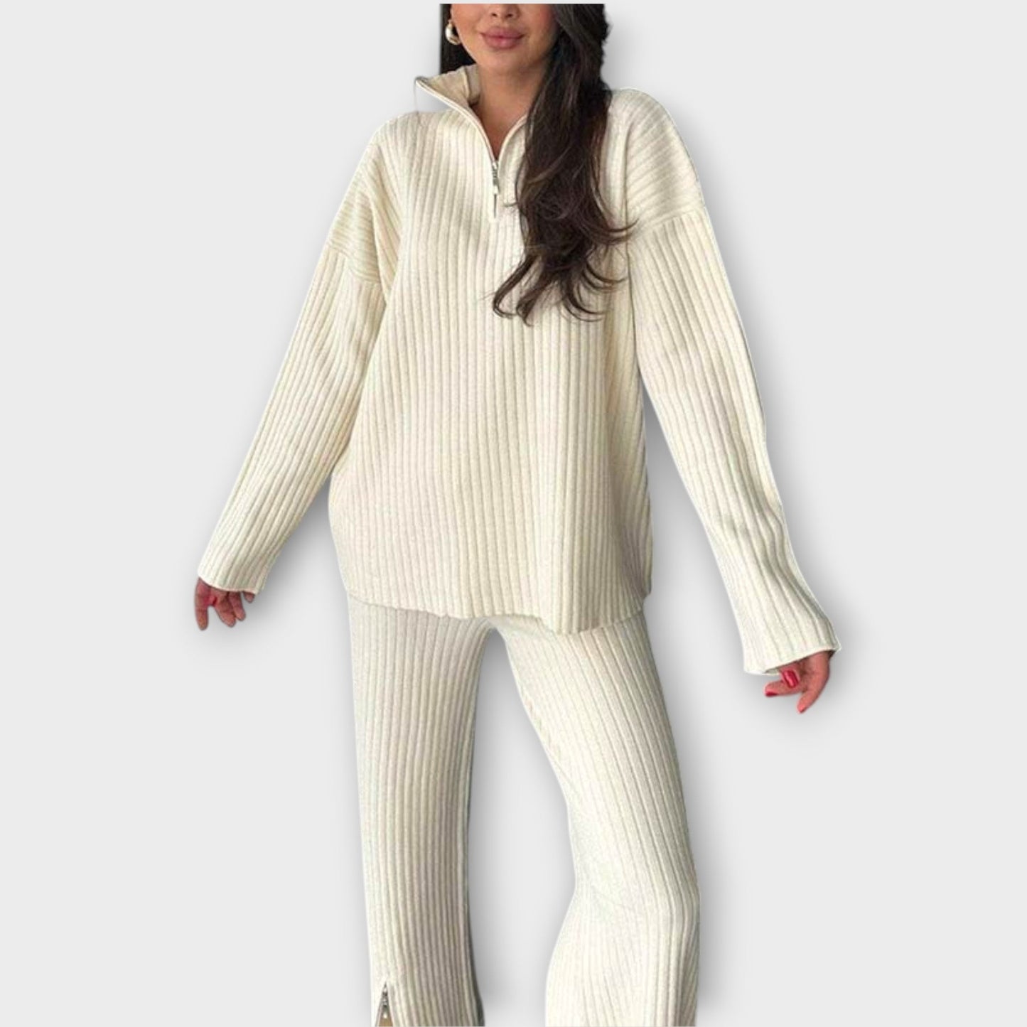 Ribbed Lounge Knit Set