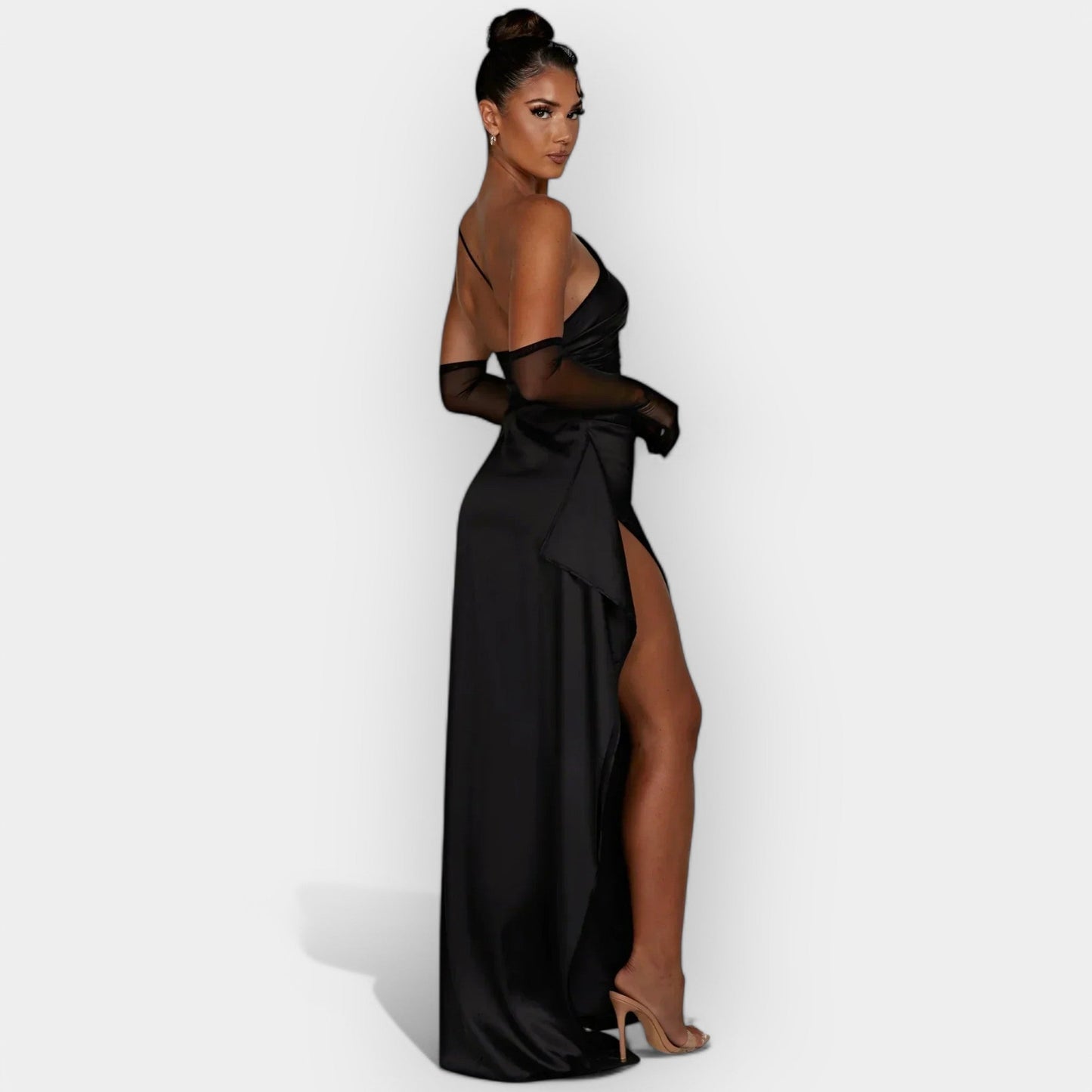 Satin Dress for Aristocratic Evenings