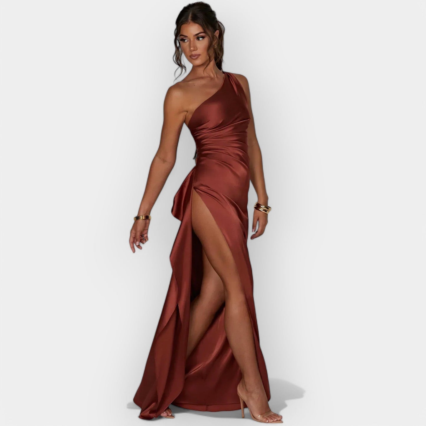 Satin Dress for Aristocratic Evenings