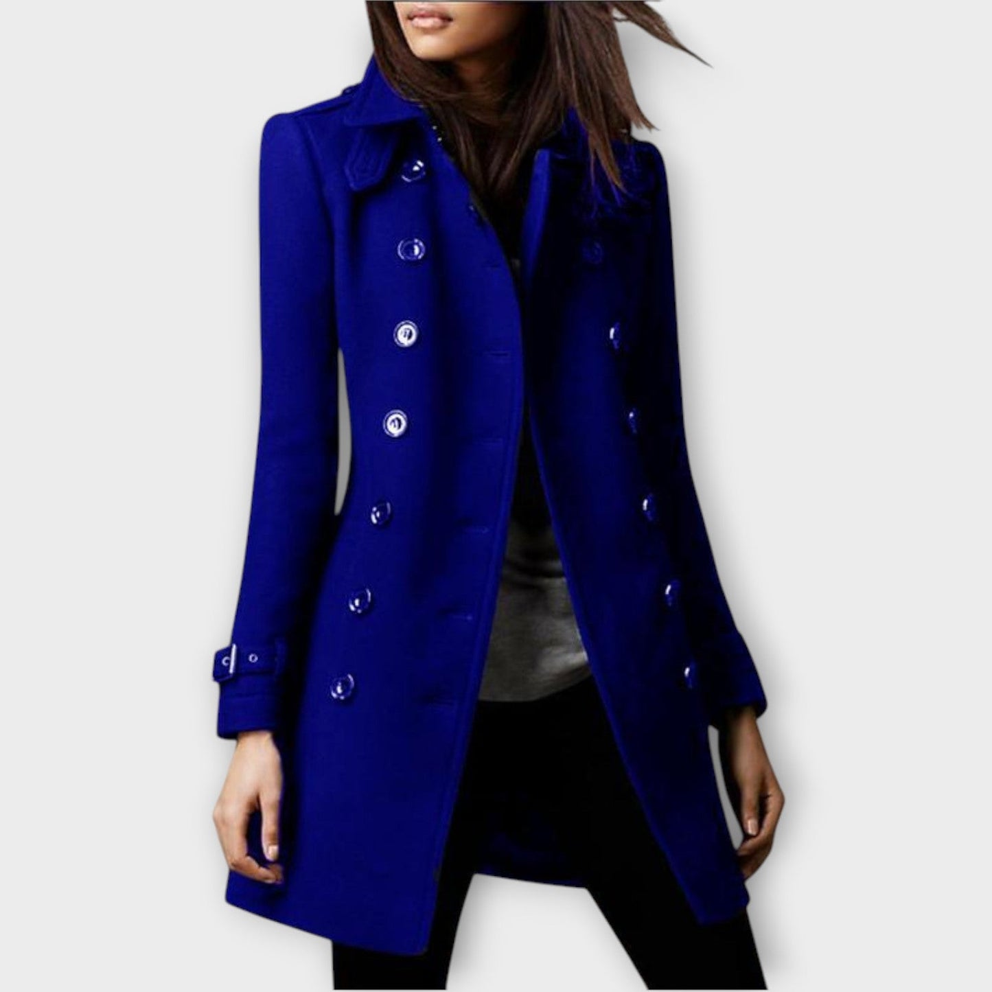 Elegant Double-Breasted Tailored Coat