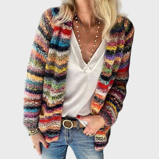 Vibrant Cozy Knit Cardigan