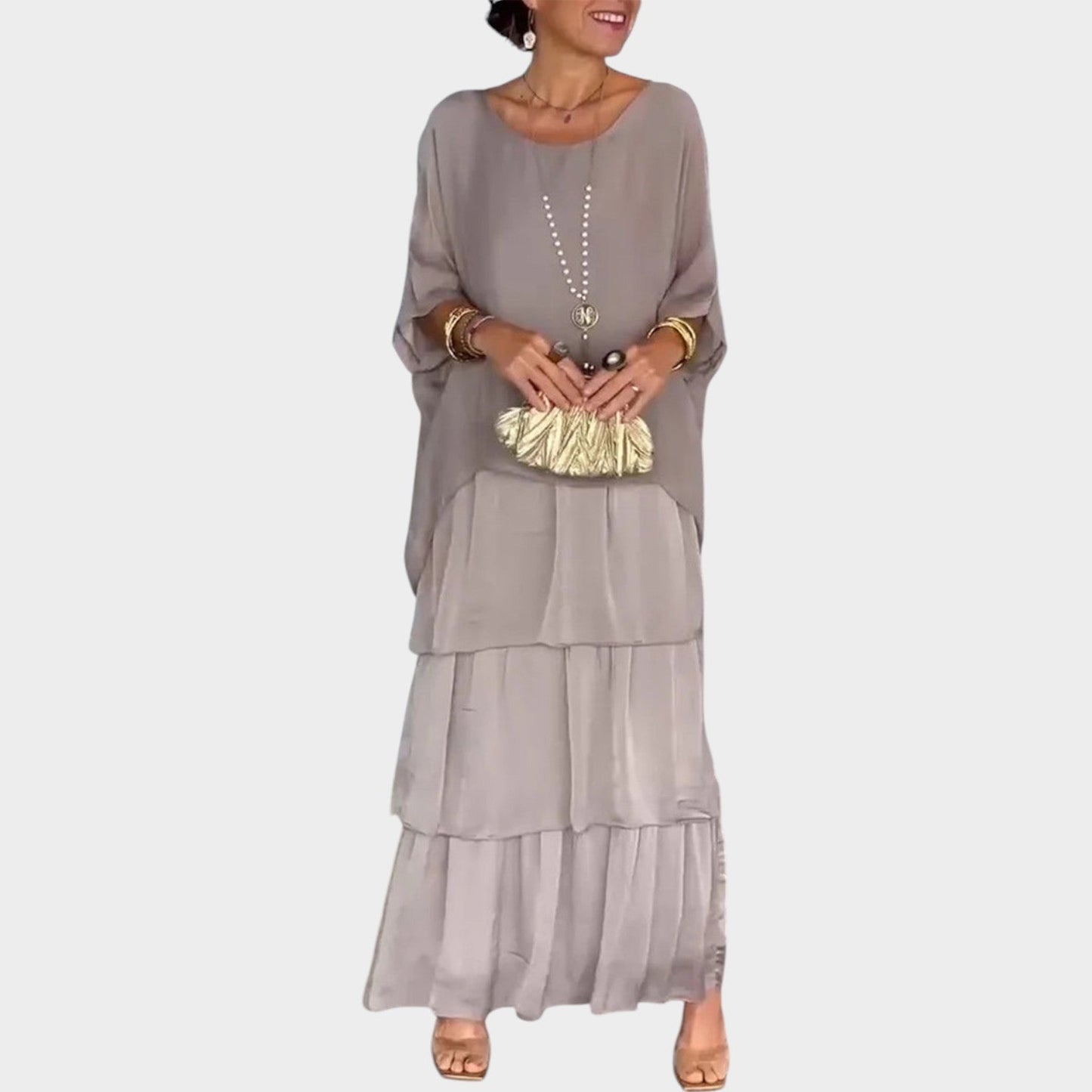Flowing Layered Maxi Dress