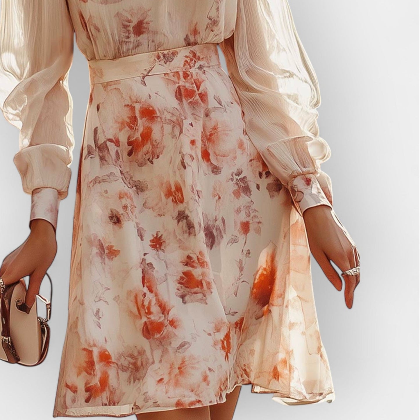 Romantic Dress with Pleats