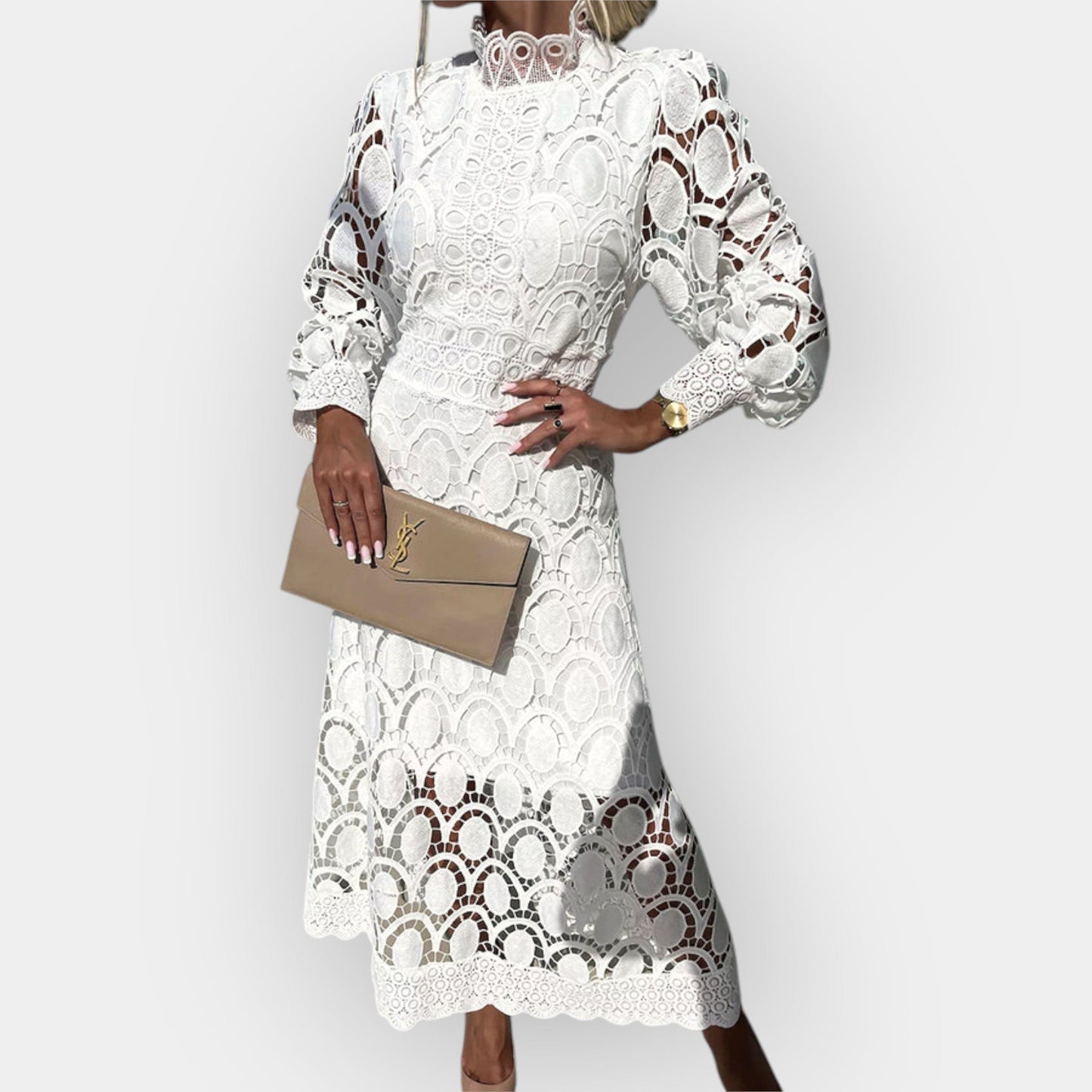 Romantic Dress with Lace Details