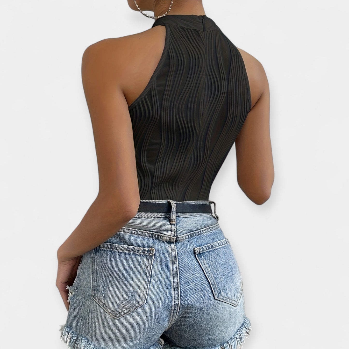 Full Body Swimsuit with Adjustable Ruching
