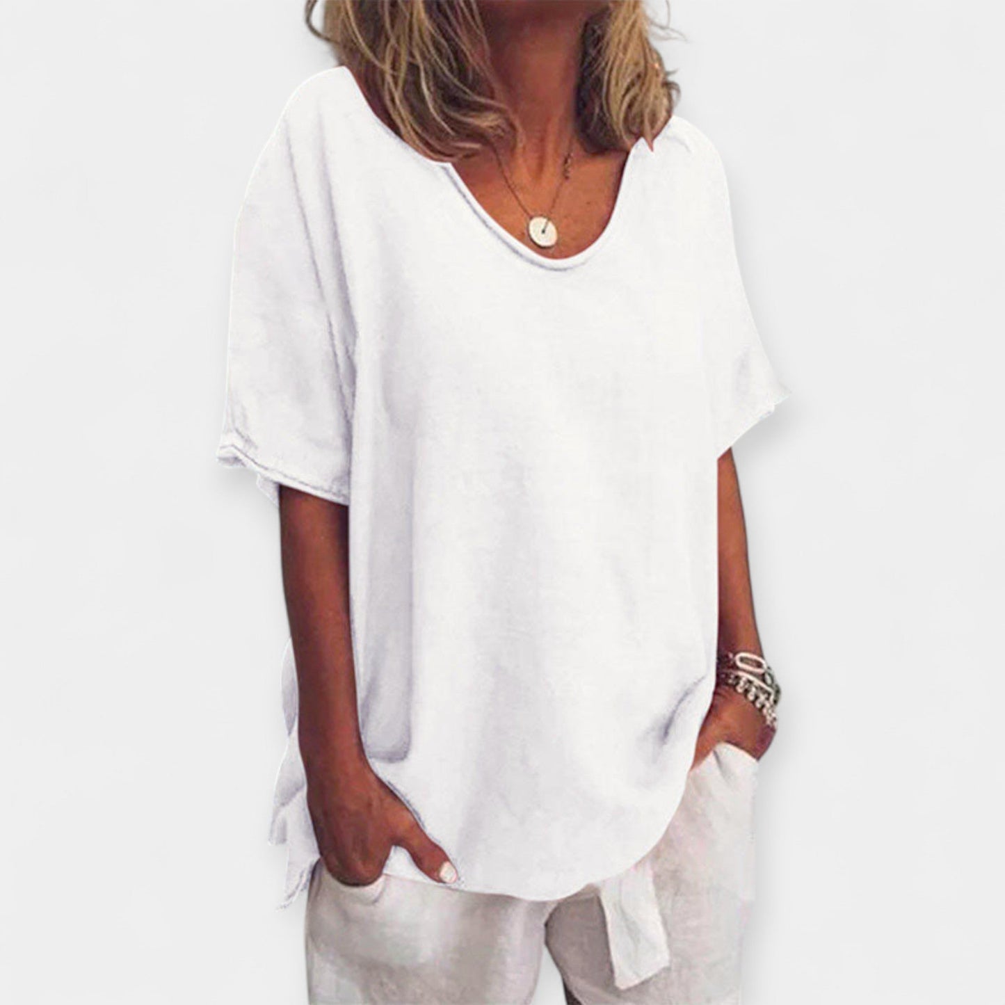 Summer V-Neck Blouse
