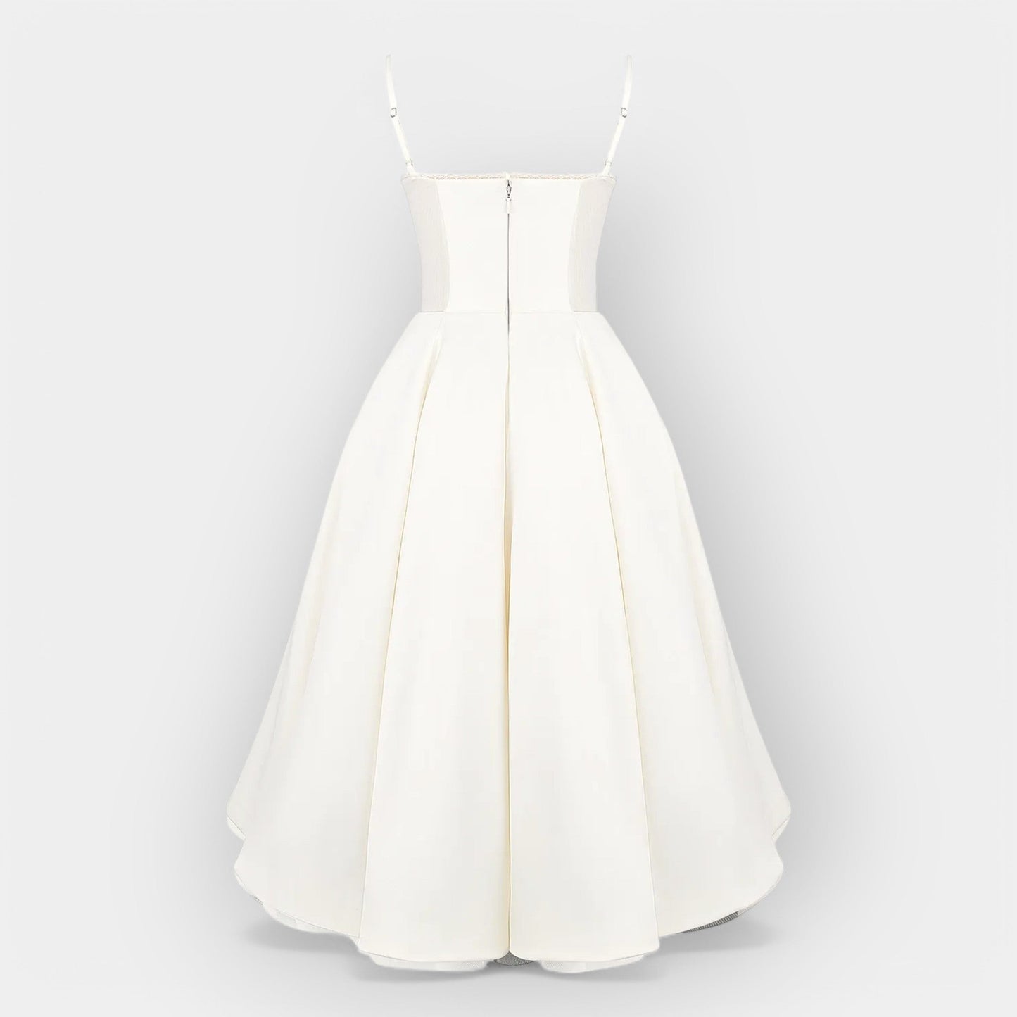 Simple White Midi Dress