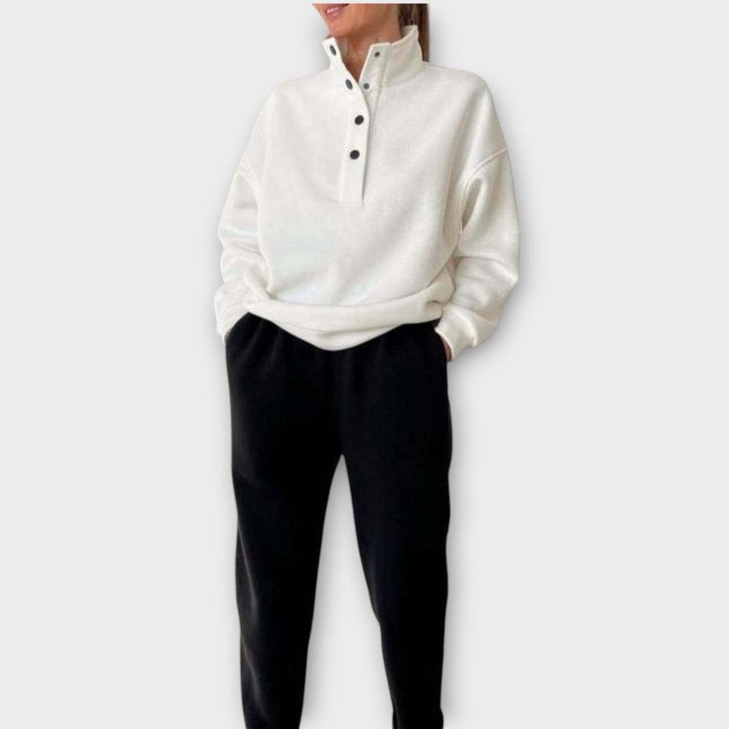 Relaxed Half-Button Lounge Set