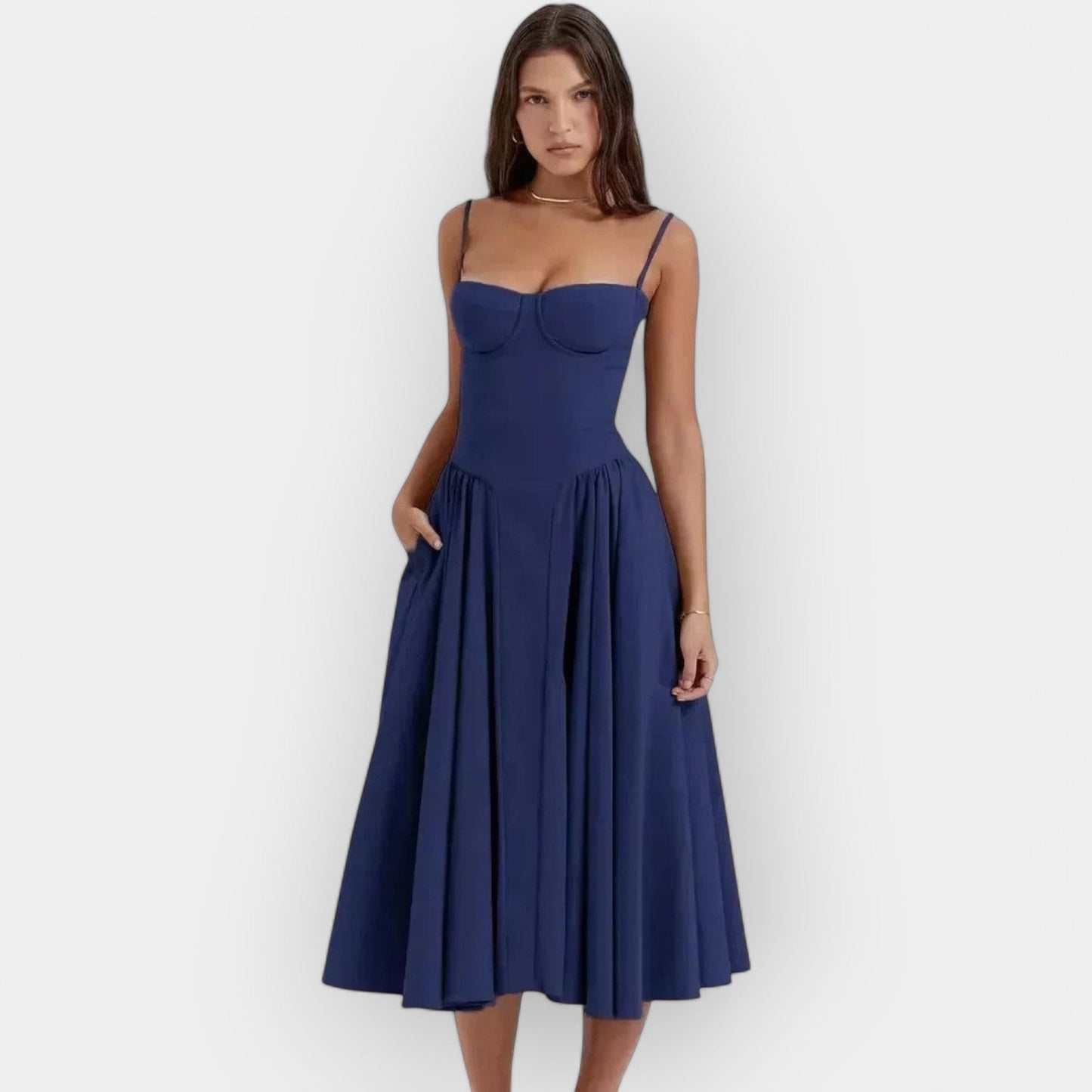 Refined Midi Dress for Summer
