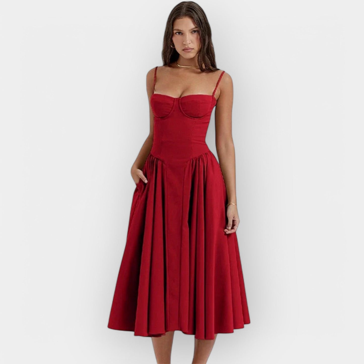 Refined Midi Dress for Summer