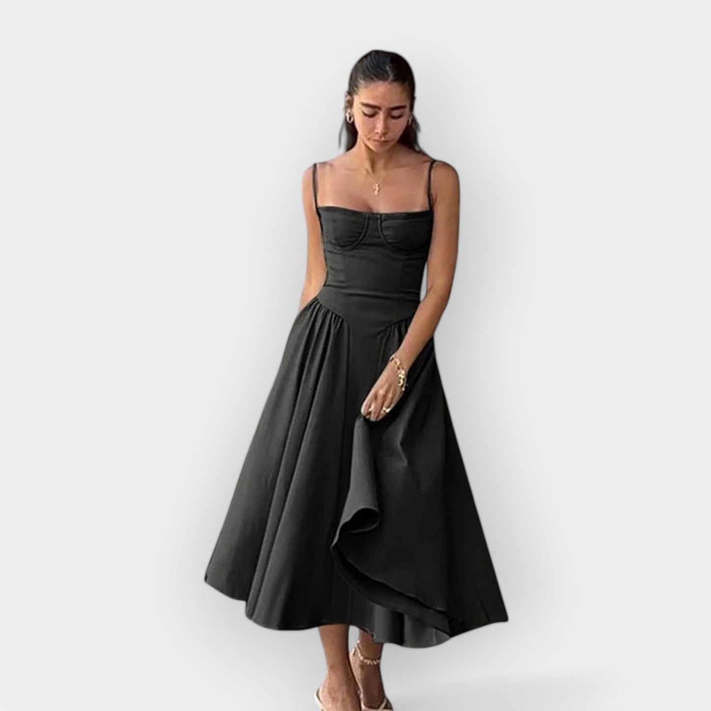 Refined Midi Dress for Summer